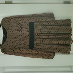 Forever 21 Brown Polka Dot Dress
